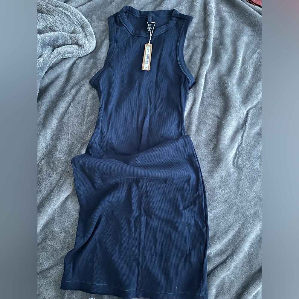 SKIMS Navy blue mini dress